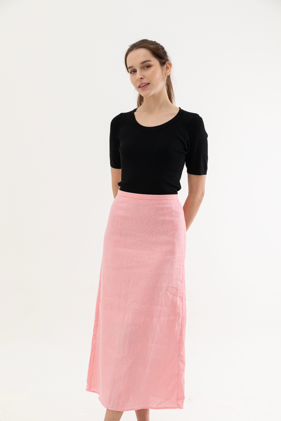 Rosie Midi Linen Skirt
