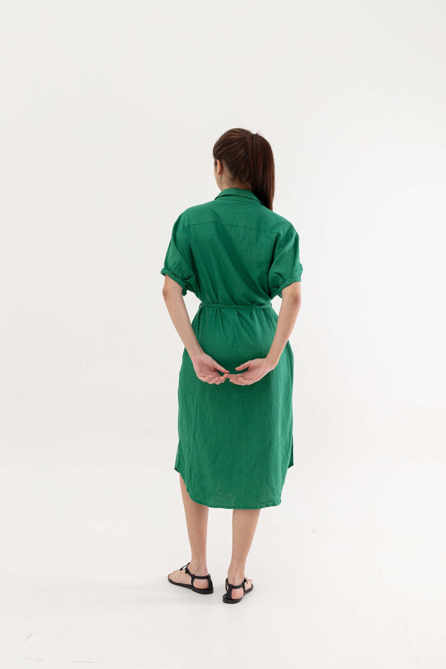 Billy Linen Shirt Dress