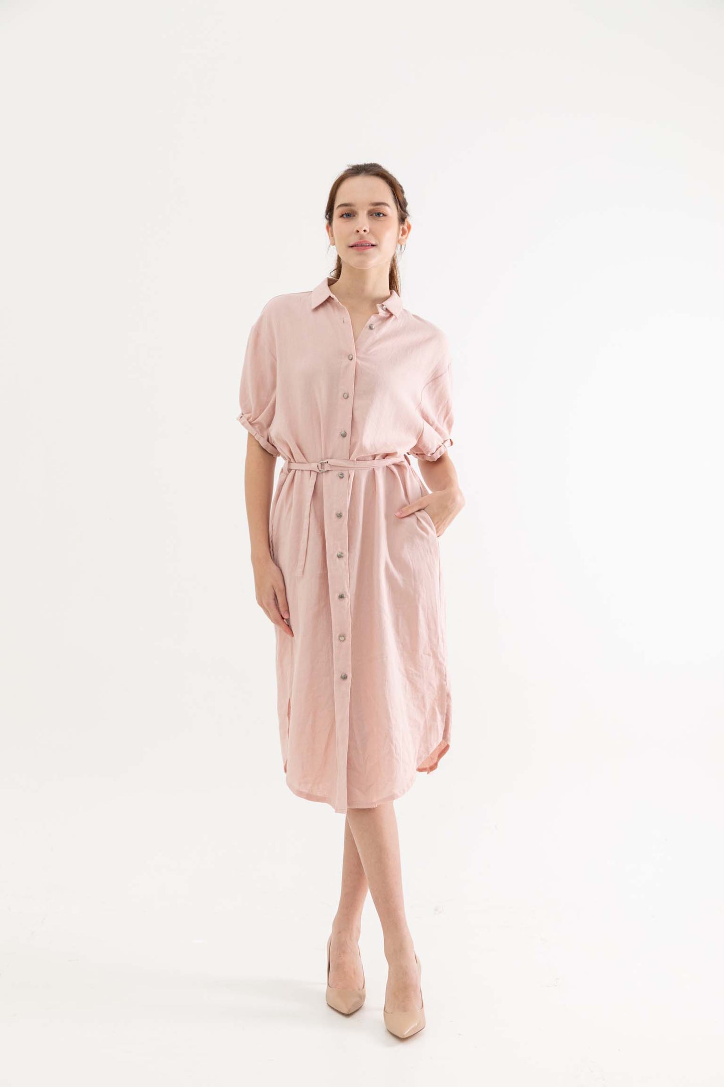 Billy Linen Shirt Dress