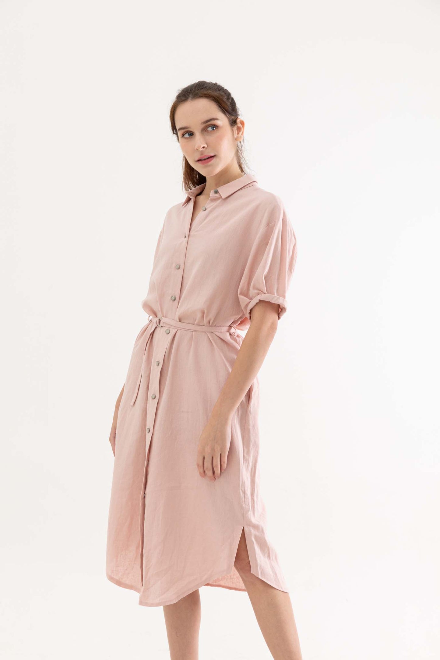 Billy Linen Shirt Dress