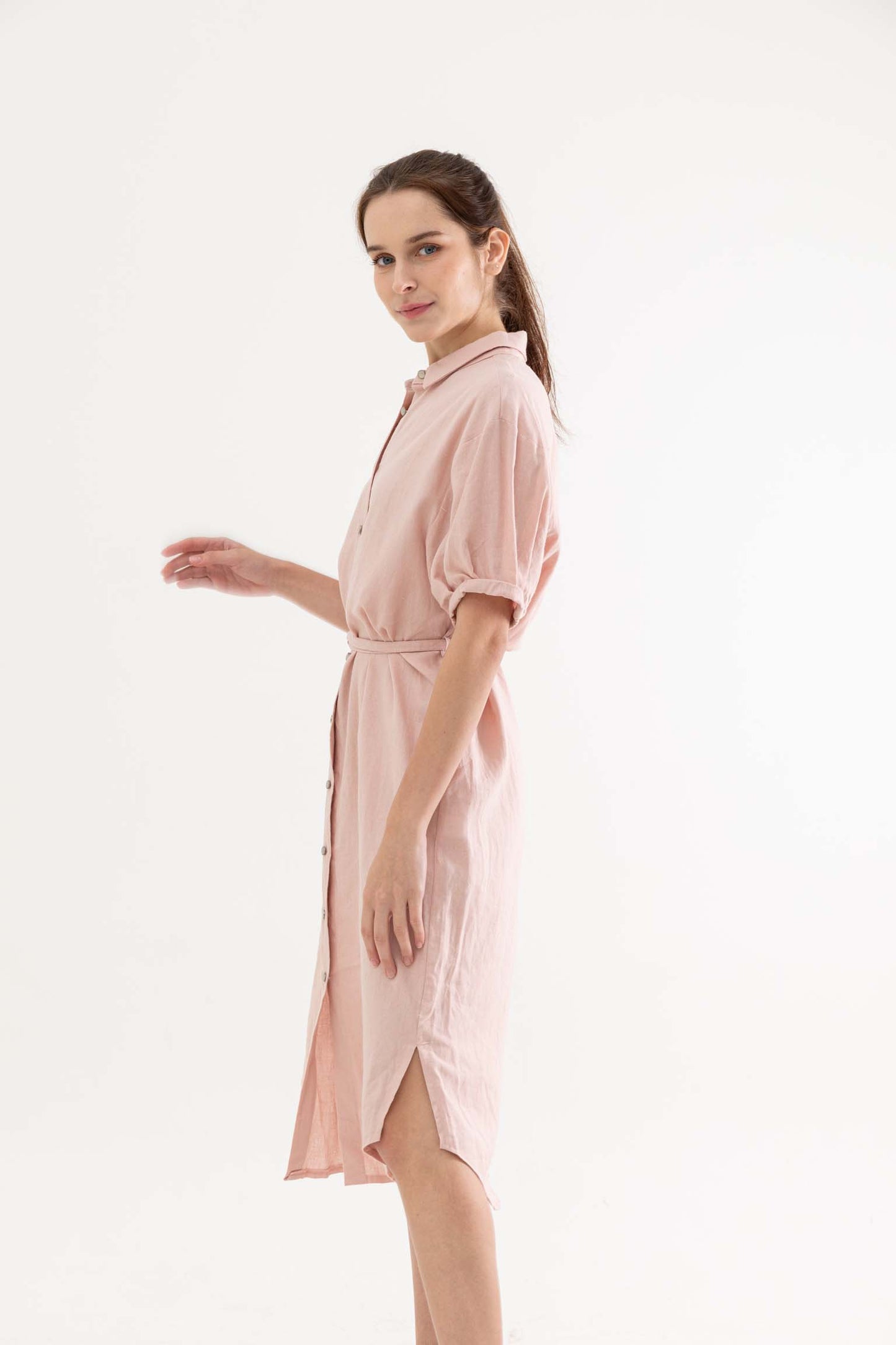 Billy Linen Shirt Dress