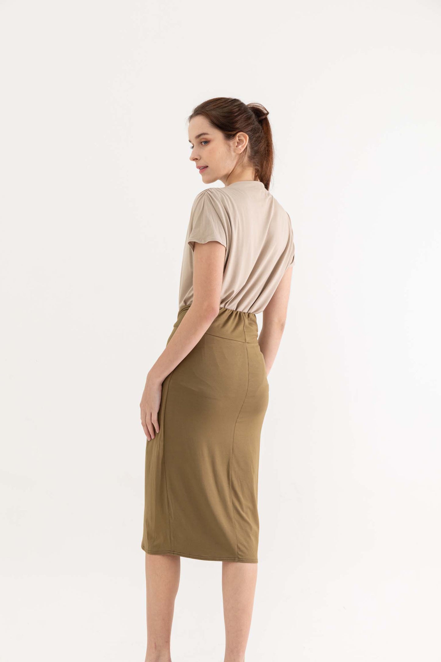 Kim Knotted Drape Skirt