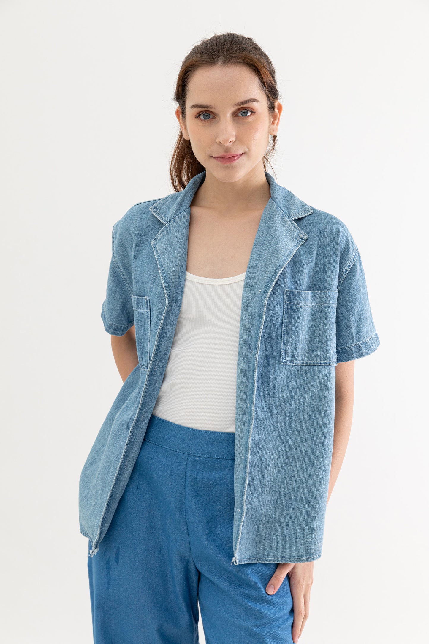 Mei Short Sleeve Denim Shirt