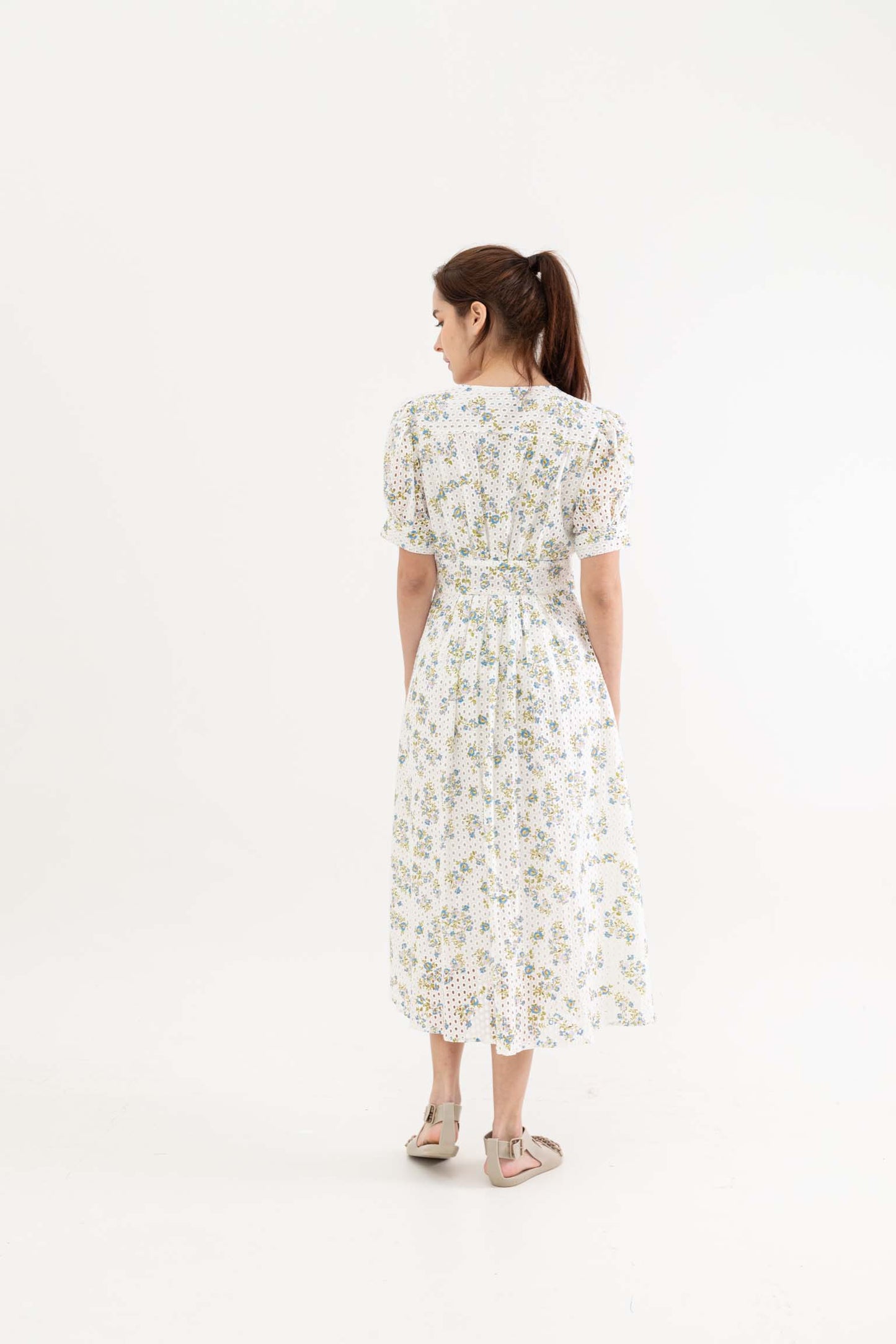 Kallie Floral Eyelet Dress