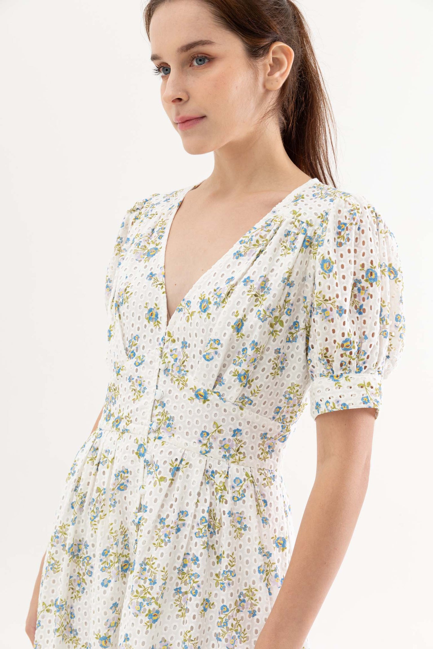 Kallie Floral Eyelet Dress