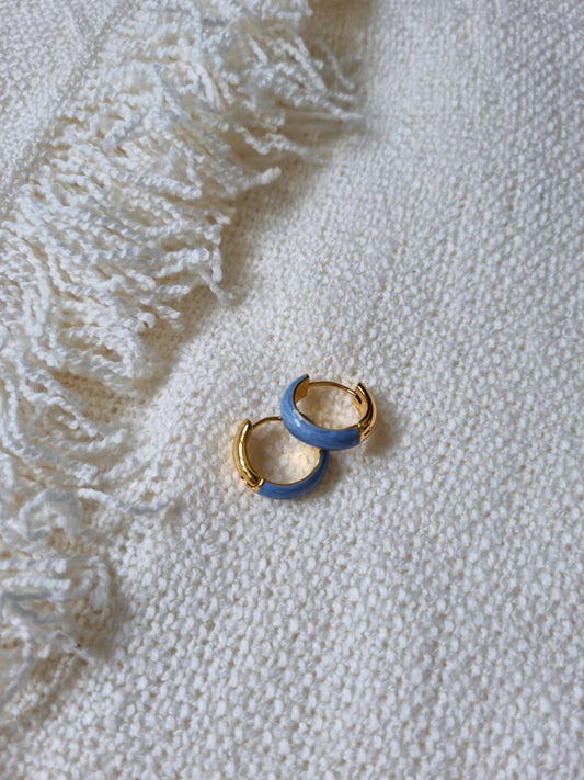 Heidi Blue Hoops
