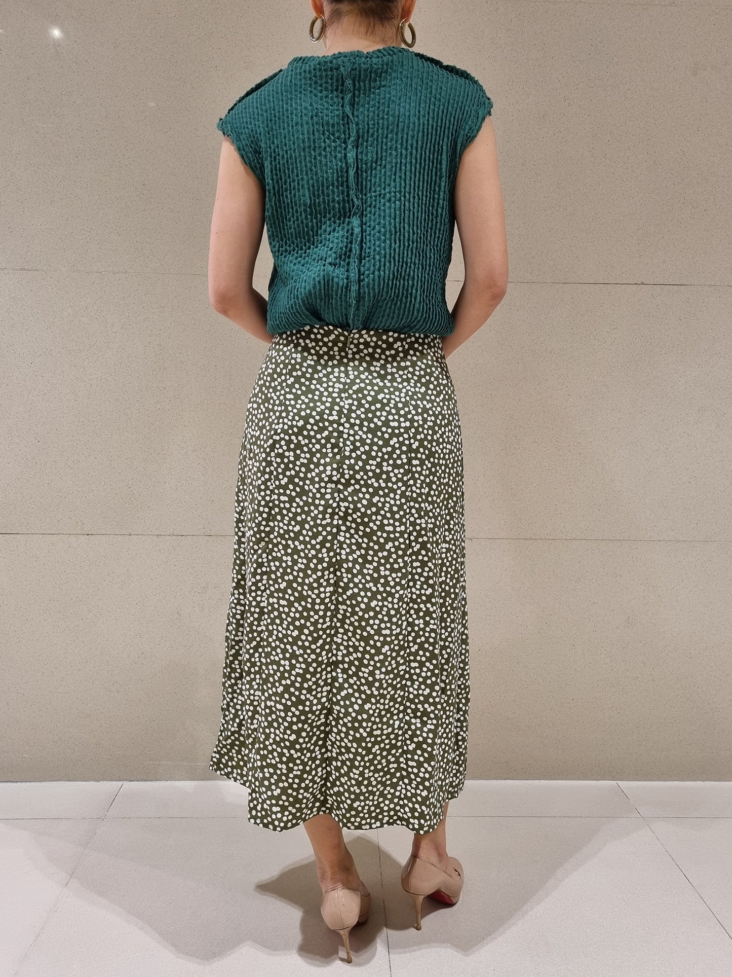 Alexis Polka Midi Skirt