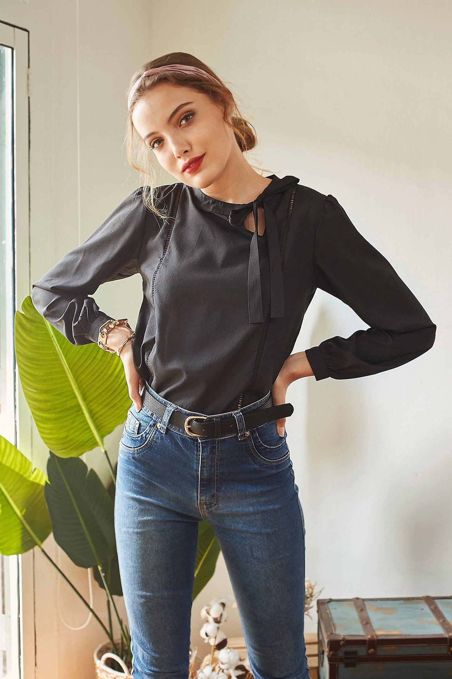 Camille Bow Blouse