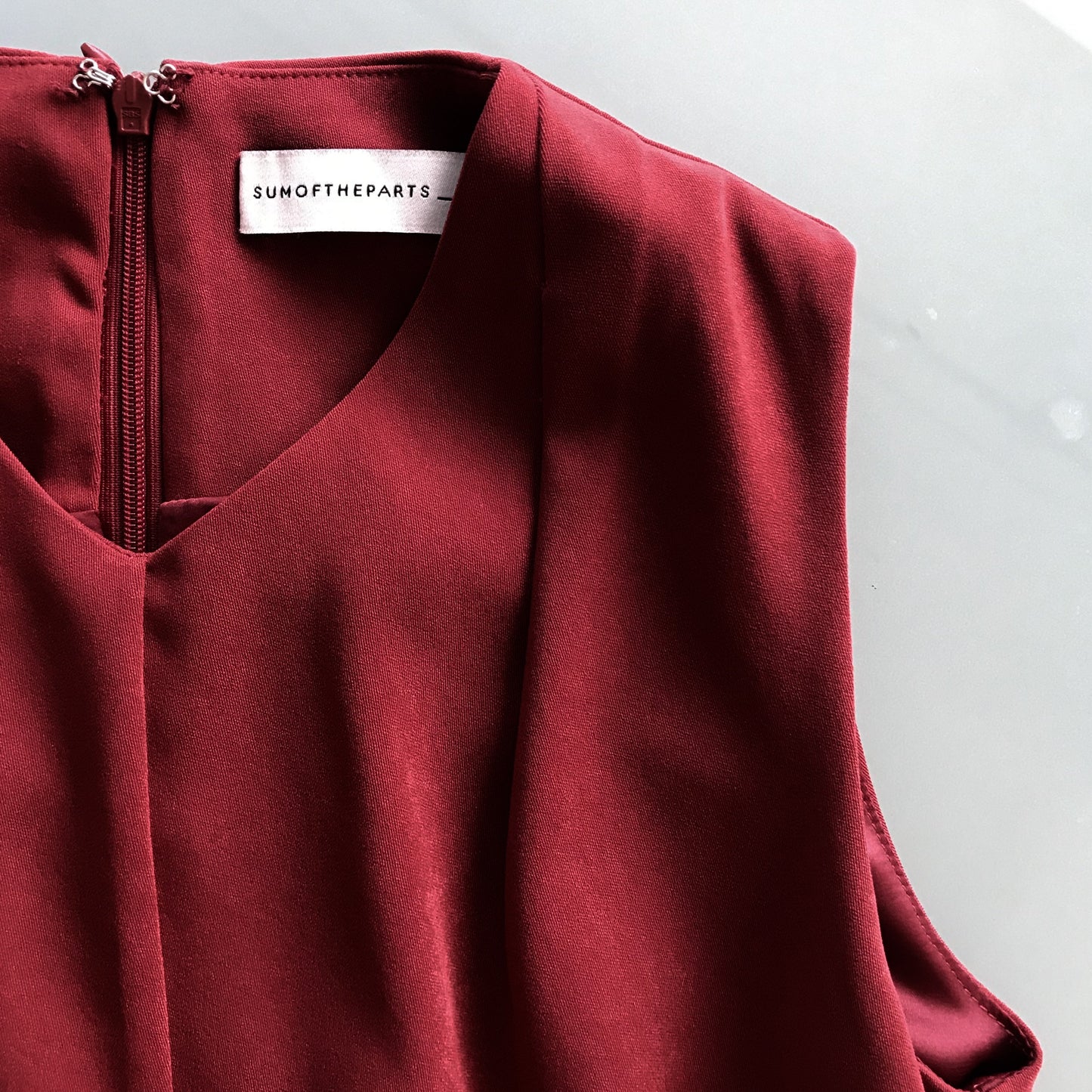 Dana Pleated Neck Dress