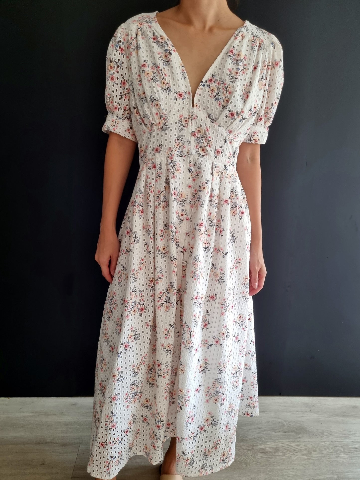 Kallie Floral Eyelet Dress