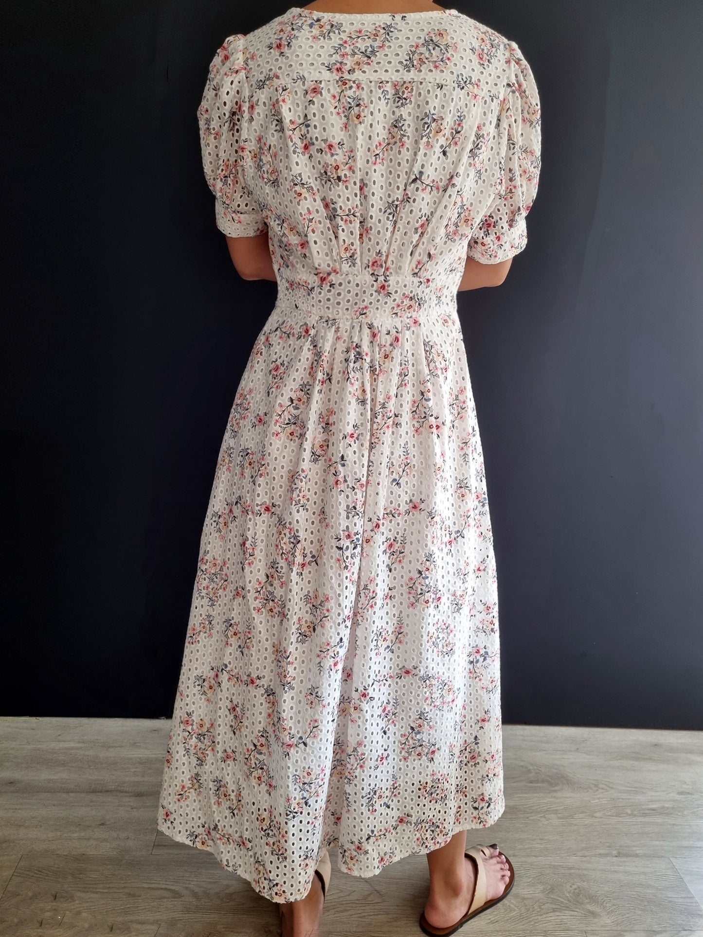 Kallie Floral Eyelet Dress