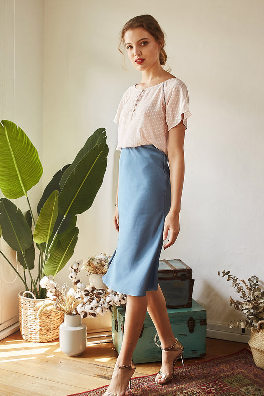 Louise Swiss Dot Top