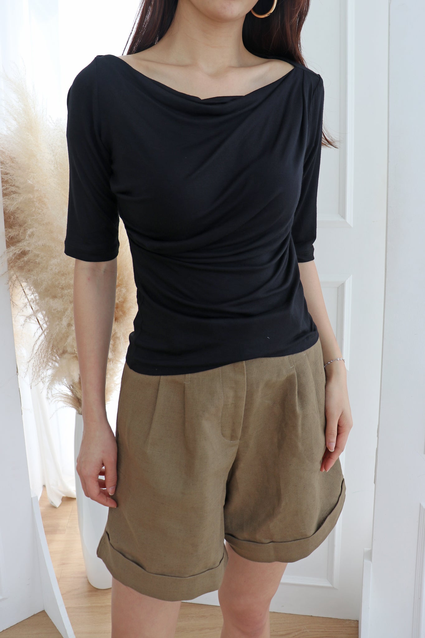 Reese Short Sleeve Drape Top