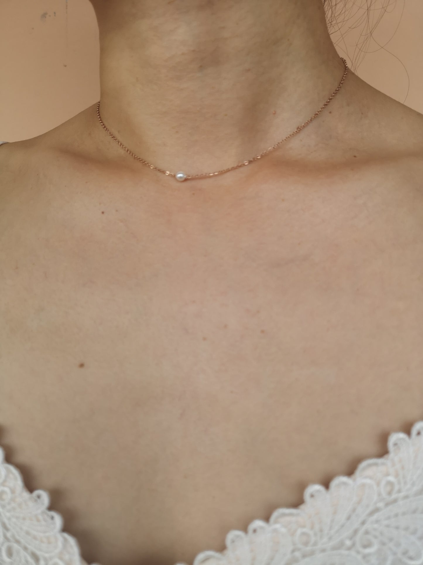 Ariel Tiny Pearl Necklace