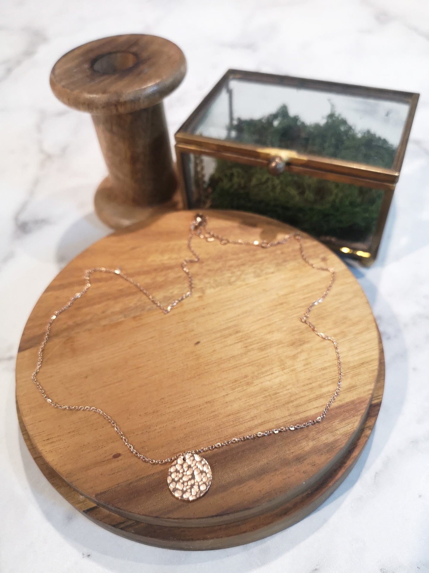 Suki Hammered Pendant Necklace
