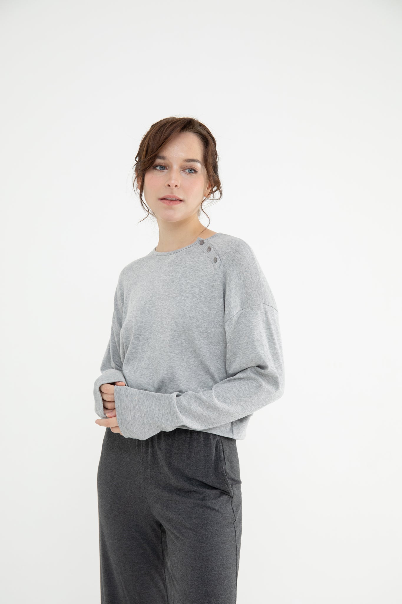 Selena Long Sleeve Lounge Sweatshirt