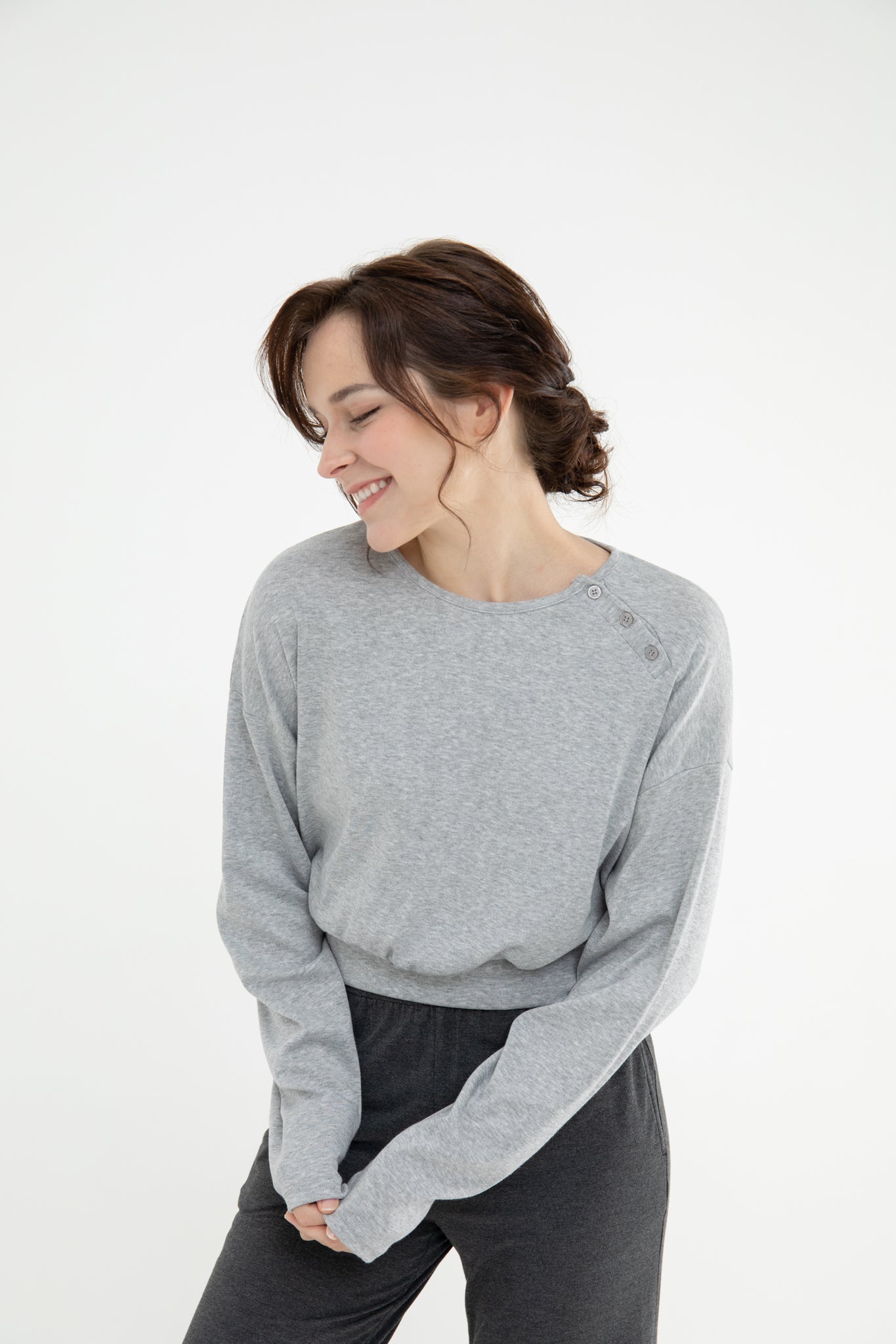 Selena Long Sleeve Lounge Sweatshirt