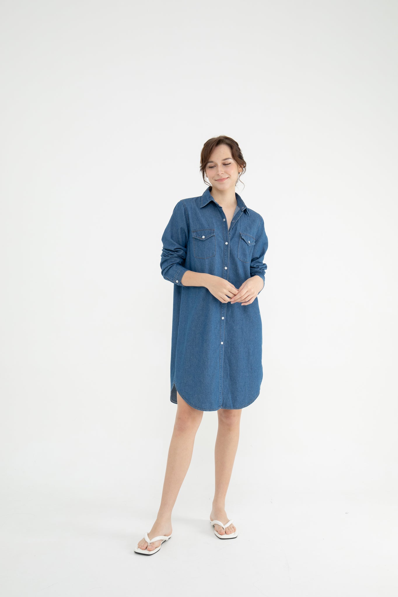 Stevie Denim Shirt Dress