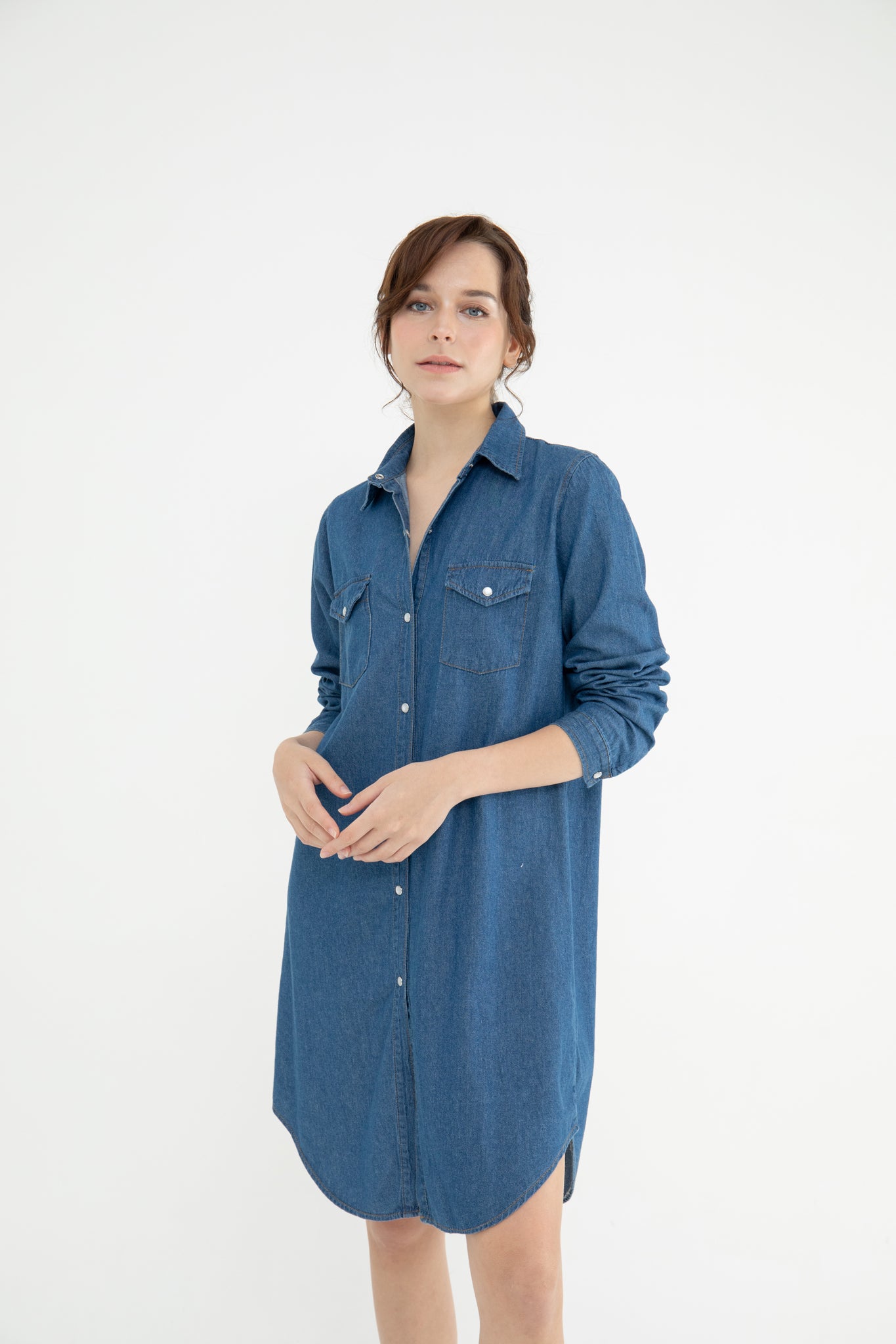 Stevie Denim Shirt Dress