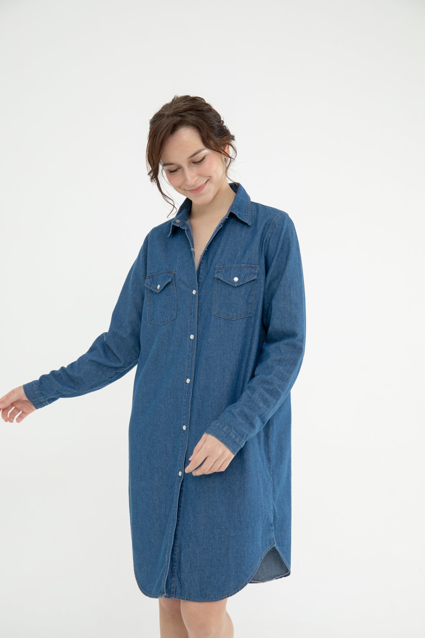 Stevie Denim Shirt Dress