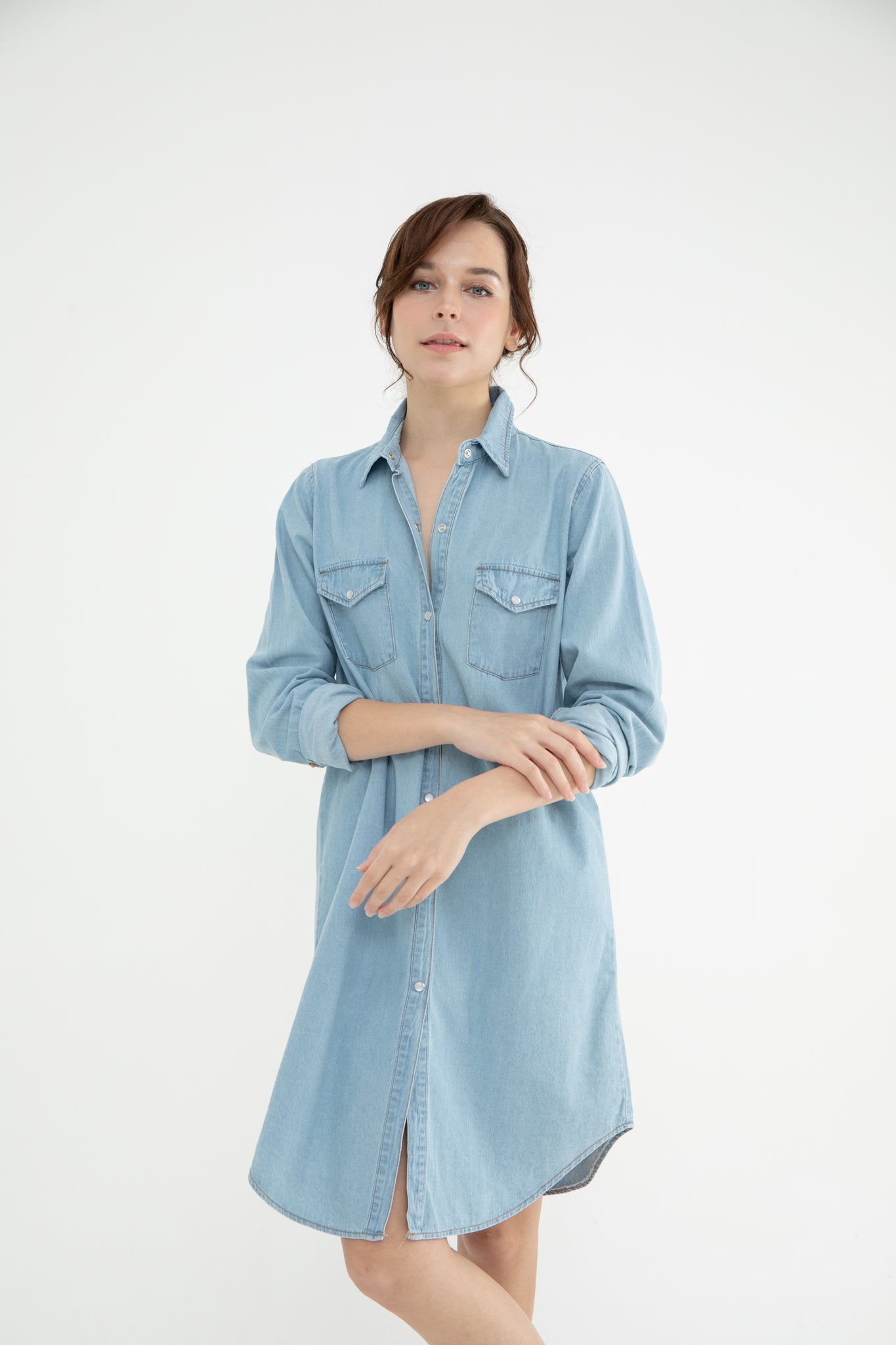 Stevie Denim Shirt Dress