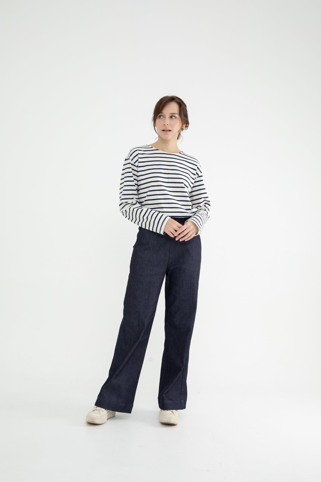 Viv Long Sleeve Breton Blouse