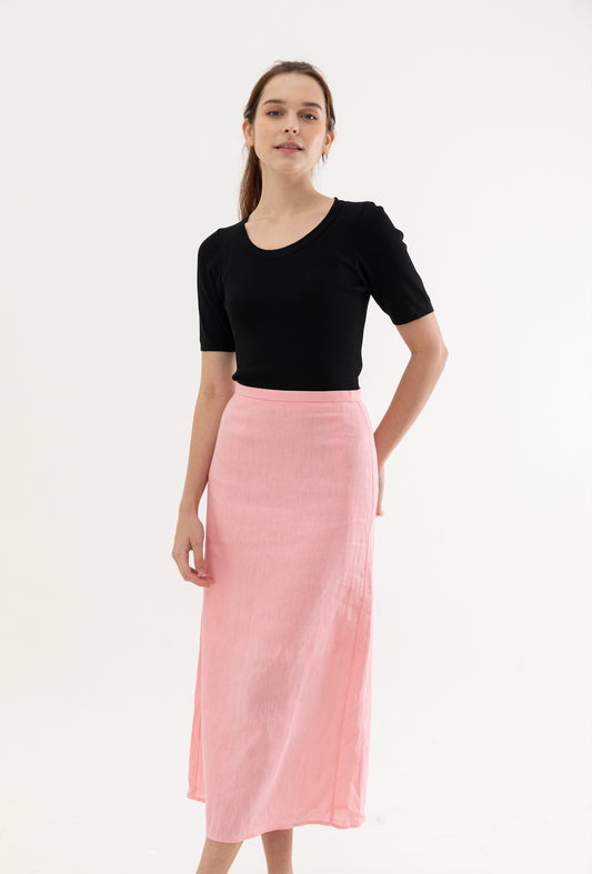 Rosie Midi Linen Skirt