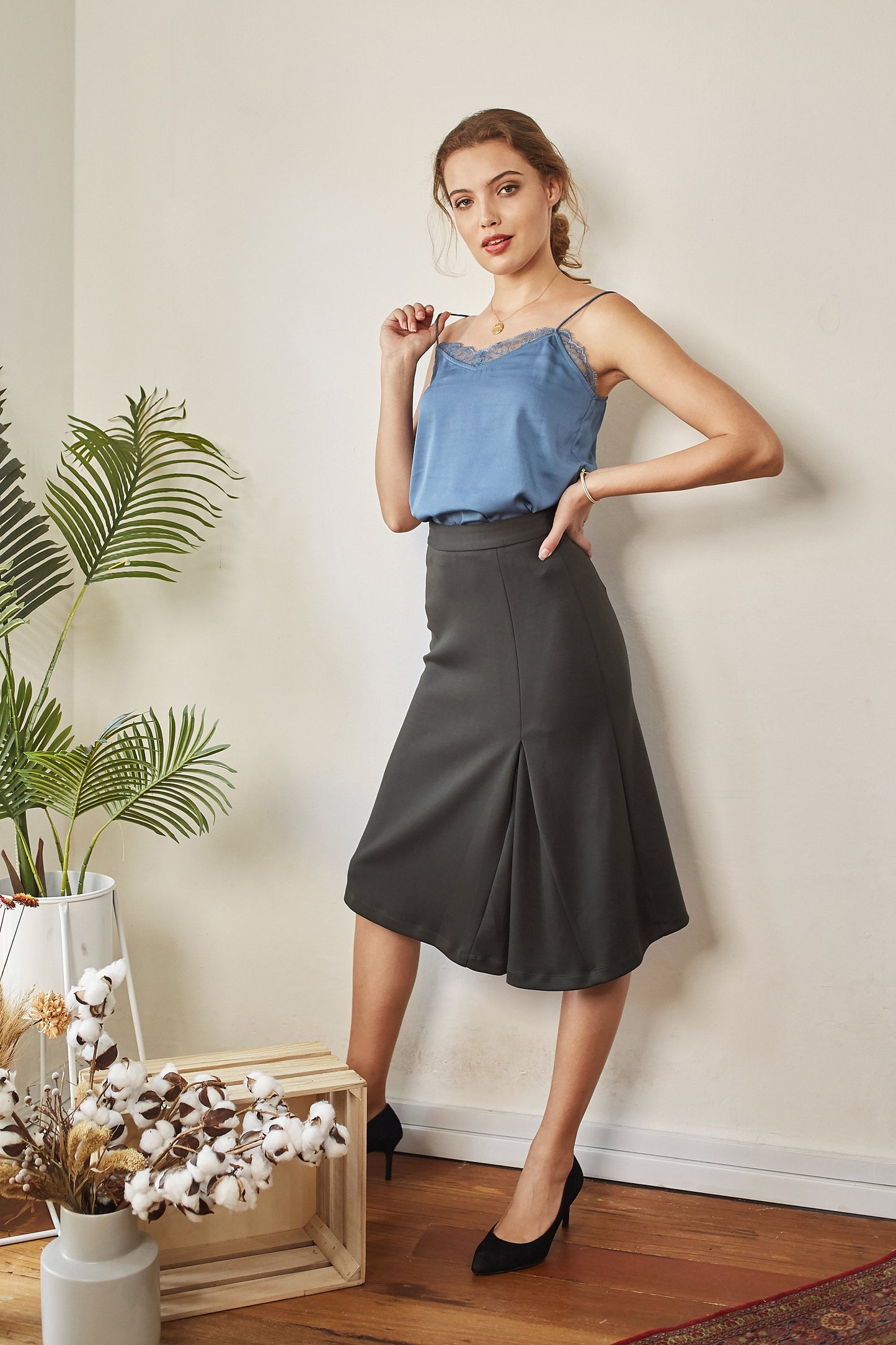 Sarah Midi Skirt